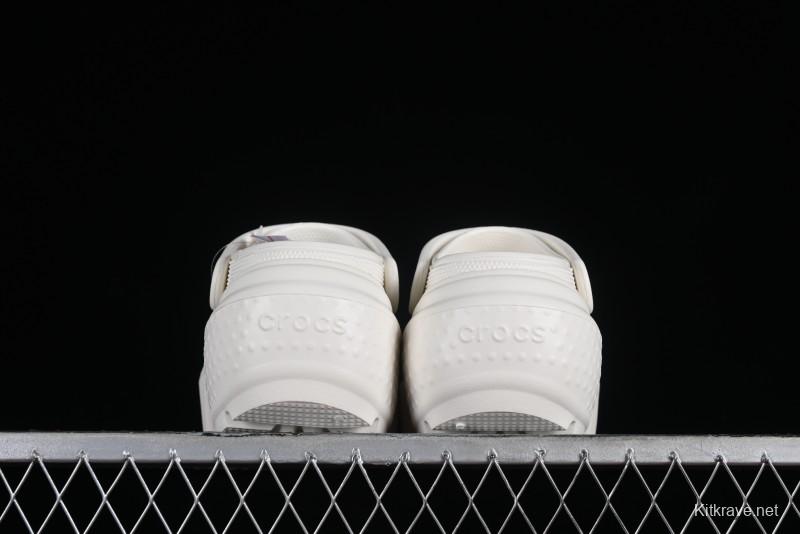 Crocs Classic Clog Retro Beach Sandals with Adjustable Heel Strap and Thick Sole - B.D4