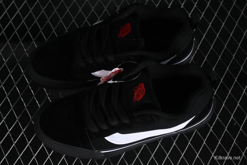 Vans Classics Knu Skool Retro Skate Shoes with Thickened Tongue and Oversized Toe - VN0009QCB9P