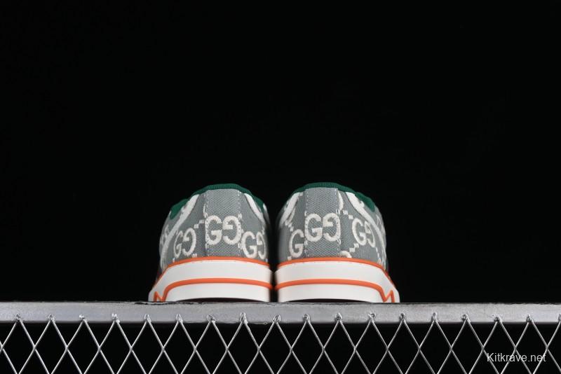 Gucci Tennis 1977 Print Sneaker Retro Casual Canvas Shoes - 02JPO9064