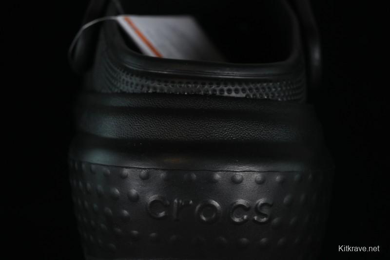 Crocs Classic Clog Retro Beach Sandals with Adjustable Heel Strap and Thick Sole - B.D4