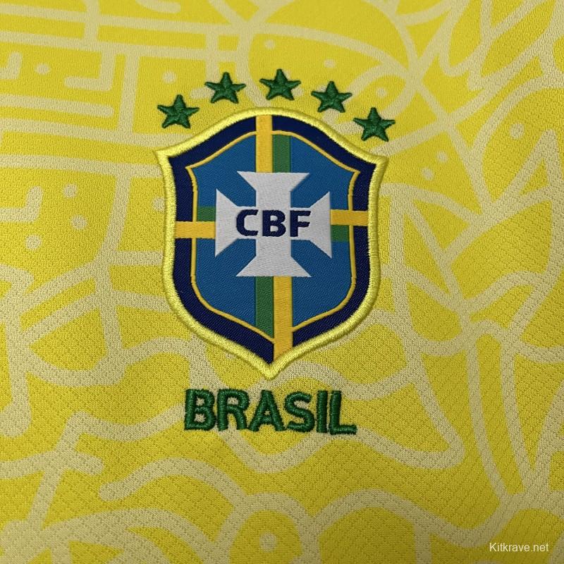 2024 Womens Brazil Home Shirt Jersey