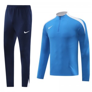 24/25 Nike Blue Half Zipper Jacket+Long Pants