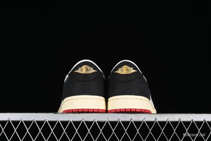 Nike Trophy Room x Jordan 1 Low OG "Away" Casual Sneakers - FN0432-100