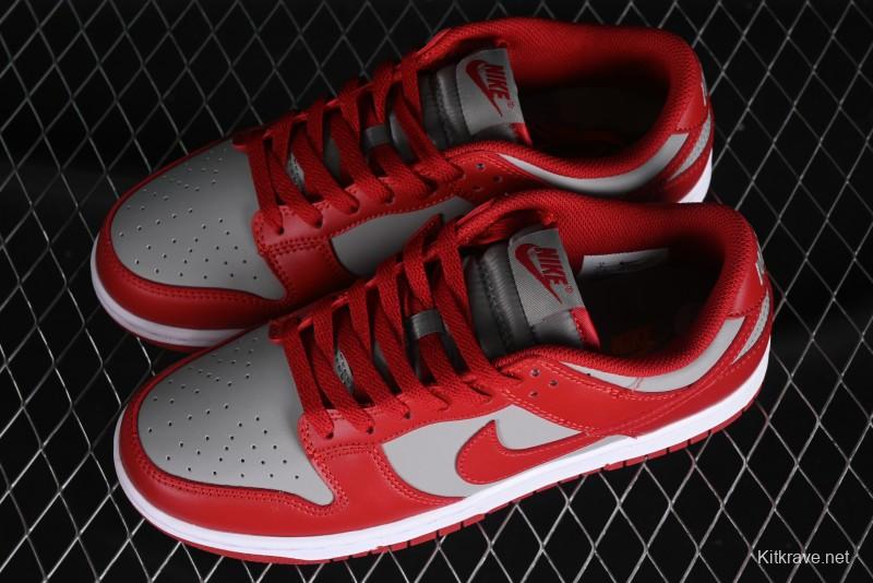 Nike SB Dunk Low Grey Red Colorway Low-Top Casual Skateboarding Shoes - CW1590-0002