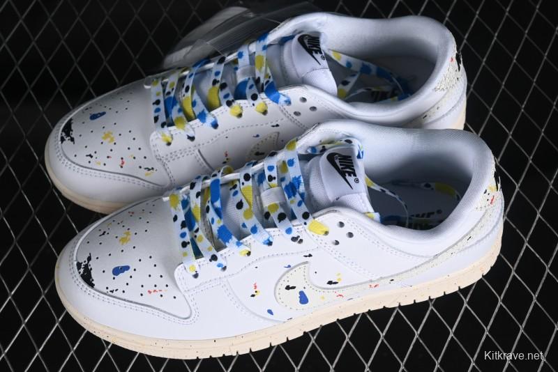 Nike SB Dunk Low Color Ink Splash Anniversary Custom Low-Top Casual Skate Shoes - FC2025-305