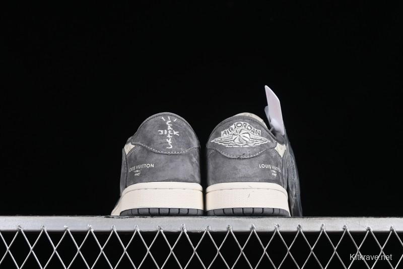 Nike Air Jordan 1 Low OG SP Travis Scott x Fragment Design Collaboration Sneakers - SJ2068-001