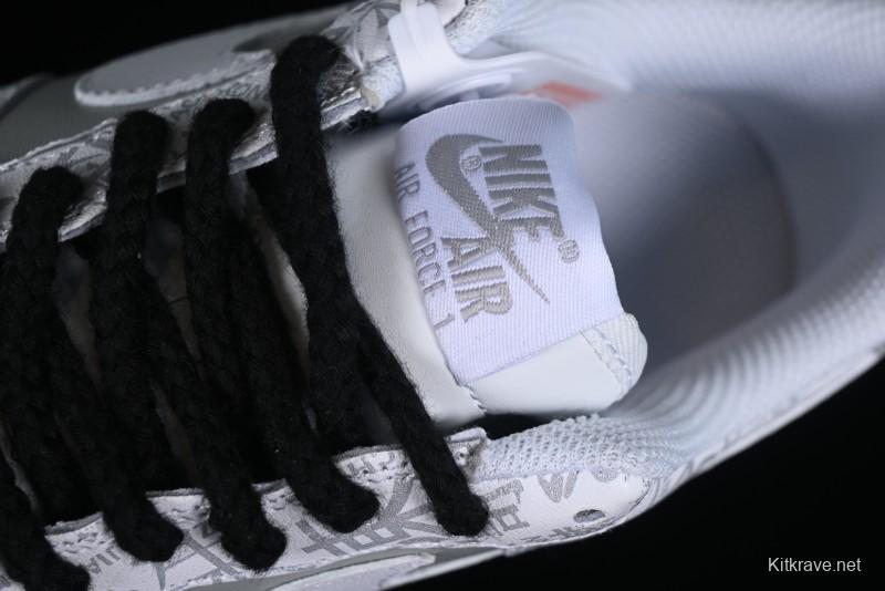 Nike Air Force 1 '07 Low Custom ID Graffiti Chinese Style Hundred Surnames Casual Sneakers - SD3356-008