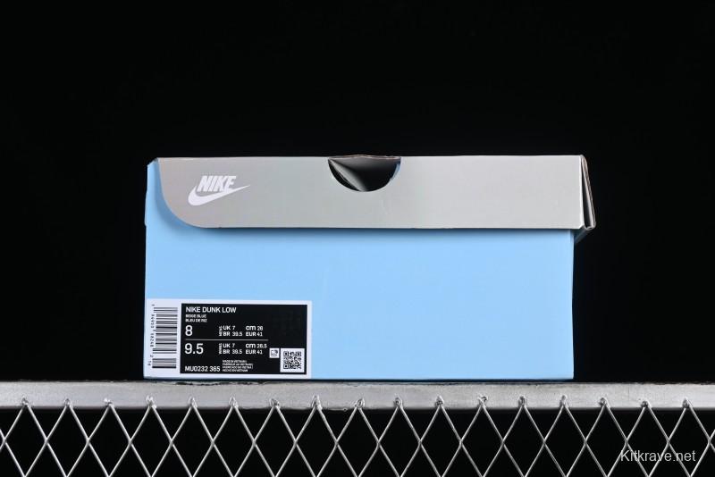 Nike SB Dunk Low Retro White Blue Collaboration Low-Top Casual Skateboarding Shoes - MU0232-365