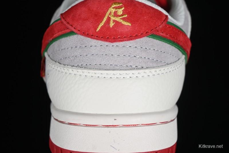 Nike SB Dunk Low Chinese New Year Limited Edition - Lucky Red Anniversary Custom Low-Top Casual Sneakers - CR8033-506