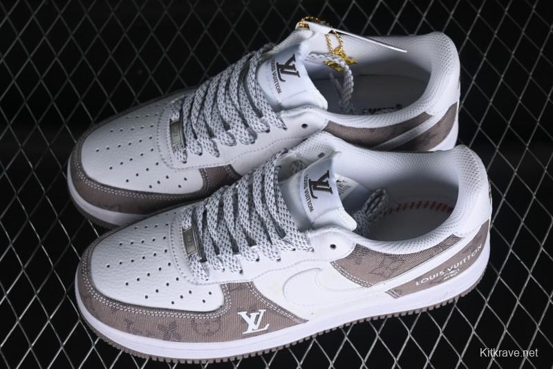 Nike Air Force 1 '07 Low Custom Casual Sneakers with Full-Length Air Cushion - CW2288-111