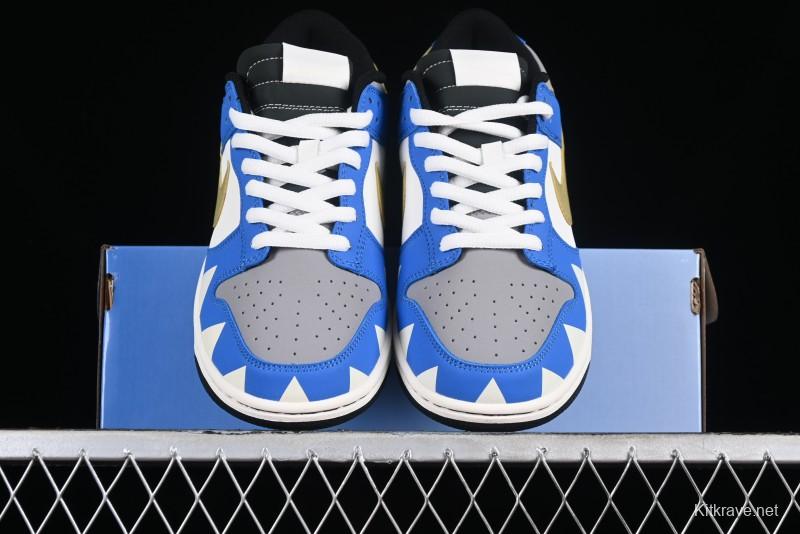 Nike SB Dunk Low Power Rangers Triceratops Colorway Low-Top Casual Skateboarding Shoes - ZZ1998-007