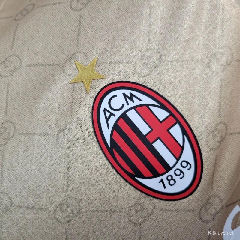 Player Version 24/25 AC Milan x Gucci Golden 125th Anniversary Jersey