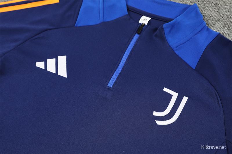 24/25 Juventus Navy Half Zipper Jacket+Long Pants