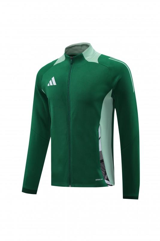 2024 Adidas Green Full Zipper Jacket +Long Pants