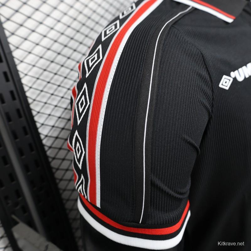 Player Version 98/99 Manchester United Third Black Jersey