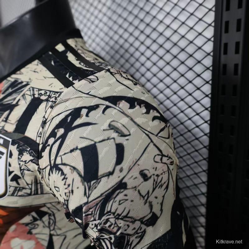 Player Version 2025 Japan White with Naruto Anime Character Graphic Jersey