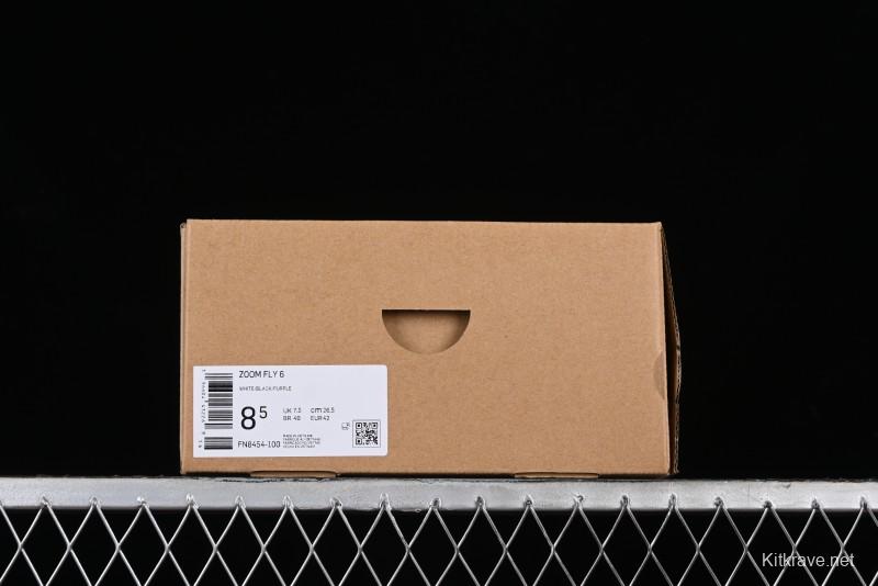 Nike Zoom Fly 6 Lightweight Responsive Running Shoes with Flyknit and React Technology - FN8454-100