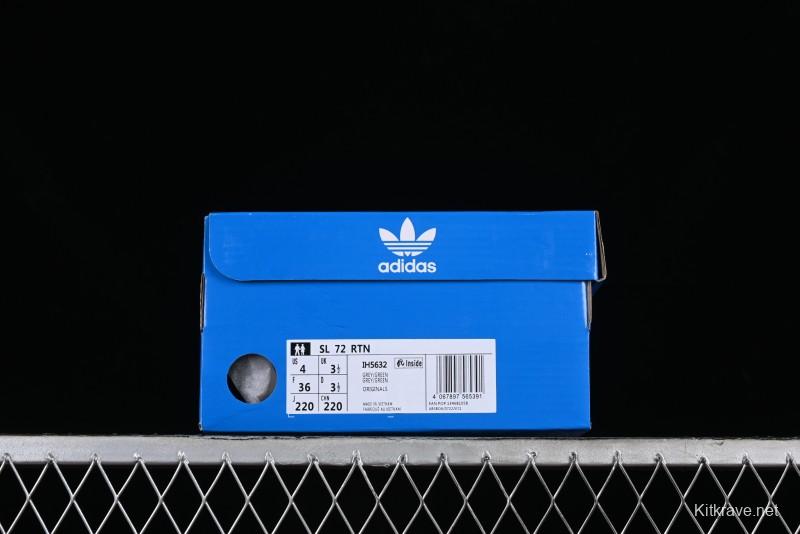 Adidas Originals SL 72 Retro Running Shoes with Ecotex Tongue and EVA Midsole - IH5632