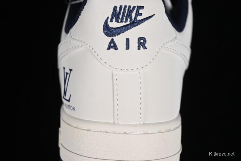 Nike Air Force 1 '07 Low LV Collaboration - Off White Double Swoosh Casual Sneakers - XZ6188-002