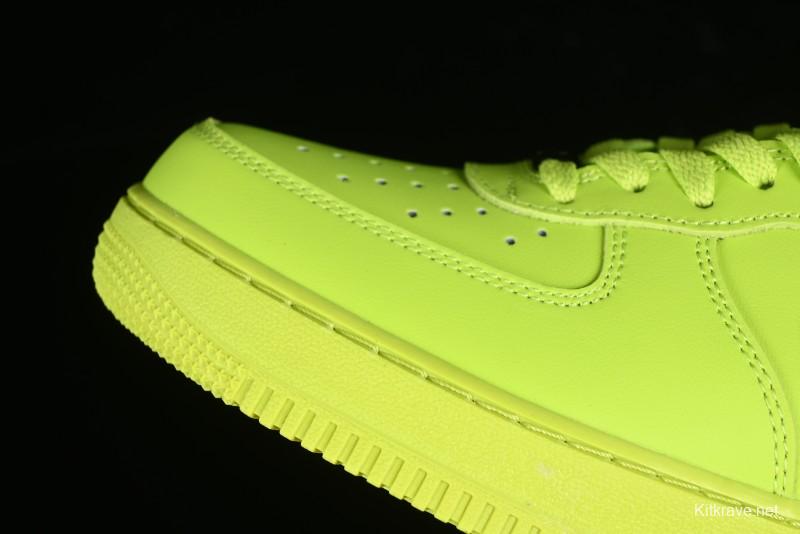 Nike Air Force 1 '07 Low Top Casual Sneakers in Firefly Green - FA2407-301
