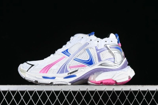 Balenciaga Runner Kith Four Color Retro Casual Sneakers - W3RMU9554