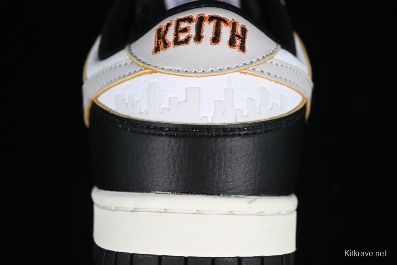 Nike HUF x SB Dunk Low "San Francisco" Black White Panda Skateboarding Shoes - FD8775-001