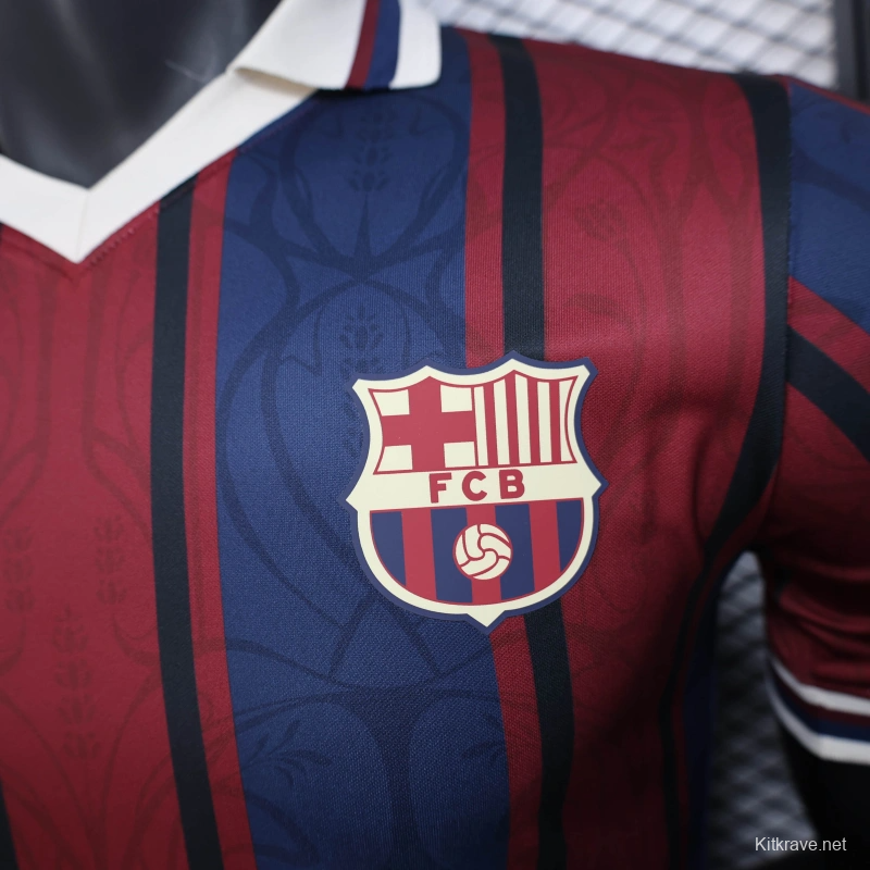 25/26 Player Version Modernist FC Barcelona Polo Jersey