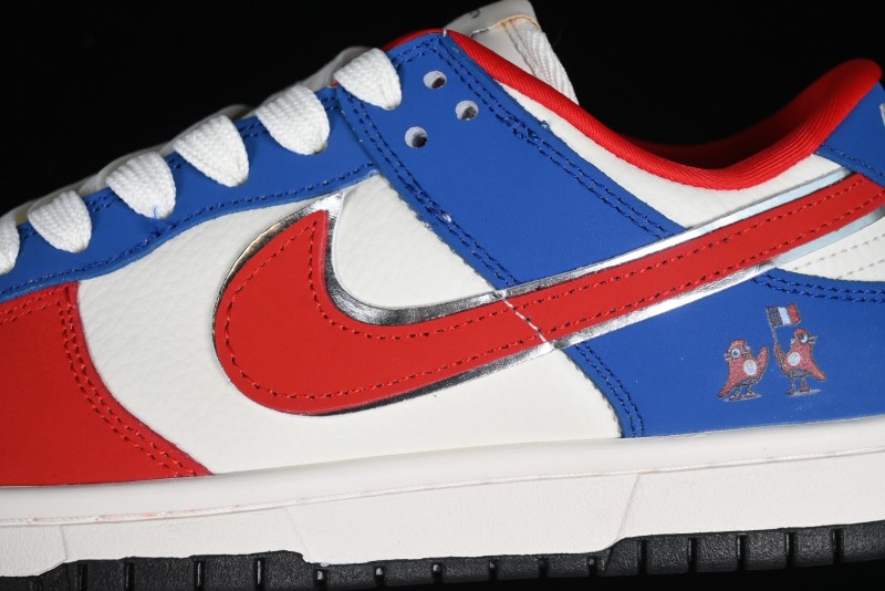 Nike SB Dunk Low Paris Olympics Limited Edition - Phrygian Cap Inspired Olympic Customized Anniversary Low-Top Casual Skate Shoes - XB3802-354