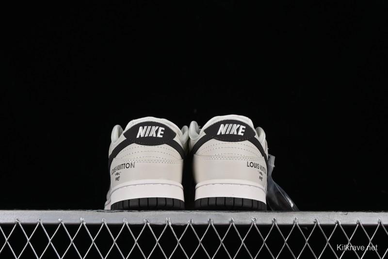 Nike Dunk Low LV Collaboration High-End Custom SB Low-Top Casual Skate Shoes - FC1688-400