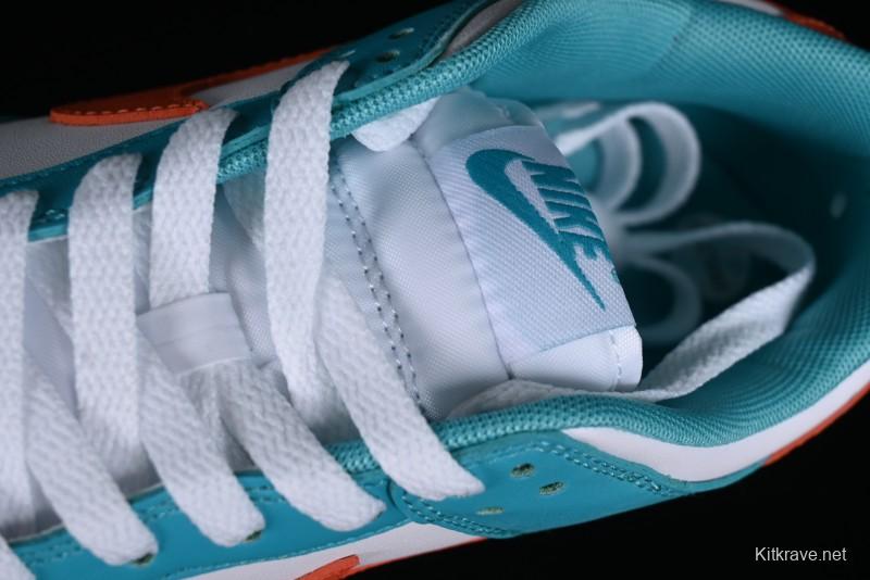 Nike SB Dunk Low Casual Skate Shoes in White Green Orange - DV0833-102