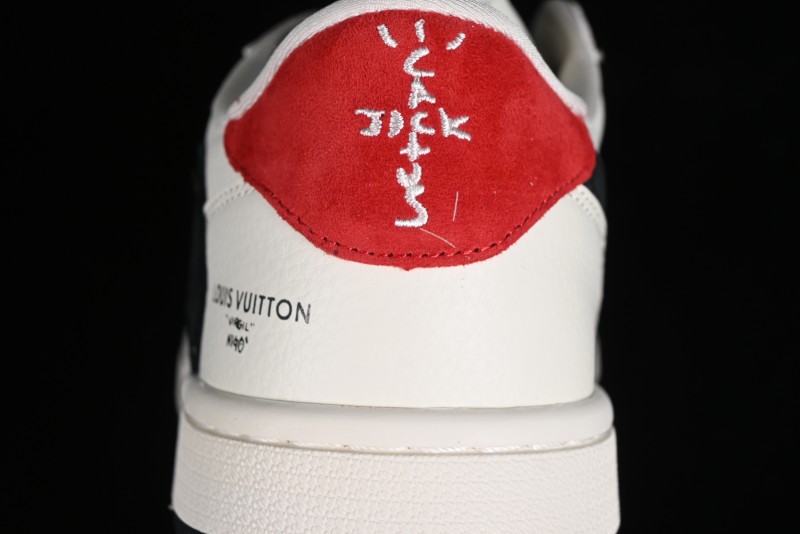 Nike Travis Scott x Fragment Design x Jordan Air Jordan 1 Low OG SP AJ1 LV Beige Black Red Casual Sneakers - LX1988-700