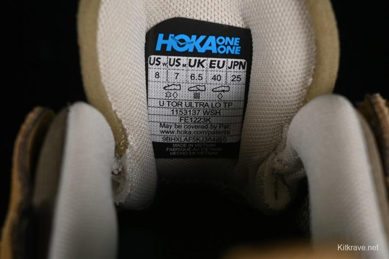 HOKA ONE ONE Tor Ultra Low Round Toe Cushioned Durable Low-Cut Hiking Shoes - 1153137 WSH