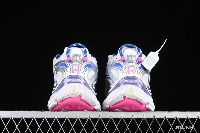 Balenciaga Runner Kith Four Color Retro Casual Sneakers - W3RMU9554