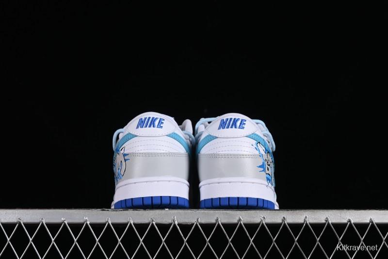 Nike Dunk Low Graffiti Deconstructed Style Casual Diary Gradient Splatter Letter SB Strap Low-Top Skate Shoes - DV0831-104