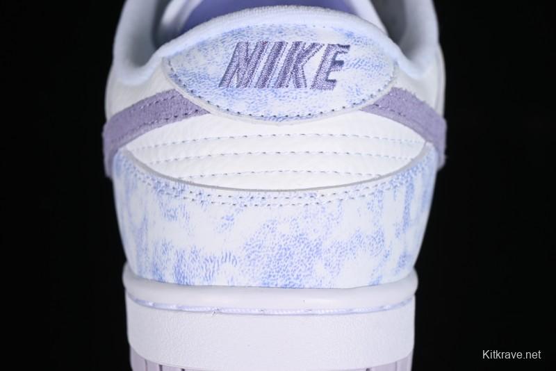 Nike SB Dunk Low Premium White Light Purple Skateboarding Shoes - DM9467-500