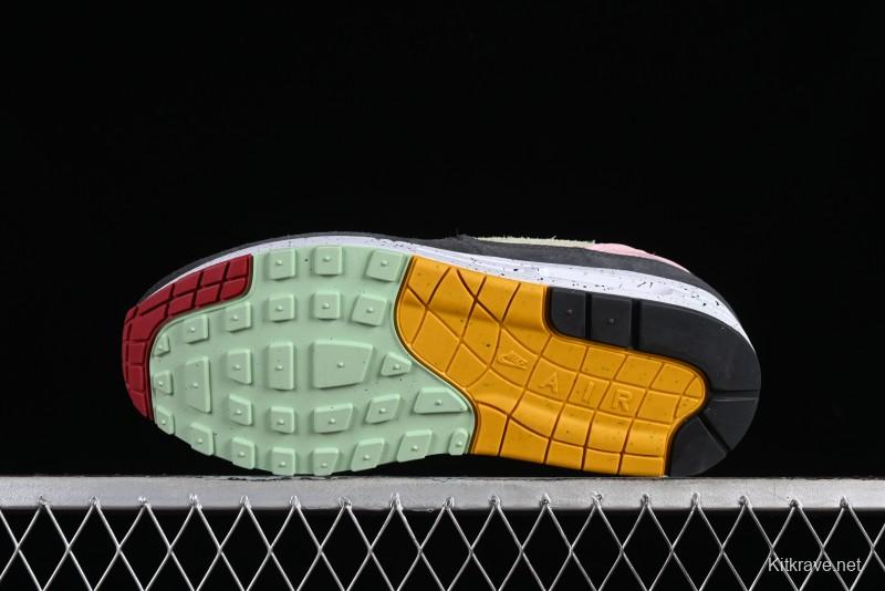 Nike Air Max 1 Retro Running Shoes with Half-Sole Air Cushion - FZ4133-640
