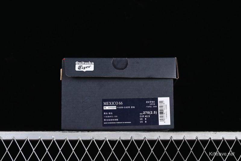 Onitsuka Tiger Mexico 66 Low-Top Leather Sneakers for Casual Running - 1183B493-100