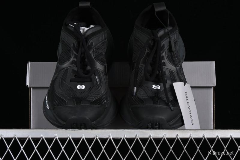 Balenciaga Circuit Lightweight Distressed Print Round Toe Fashion Casual Sneakers - WFLGY1000