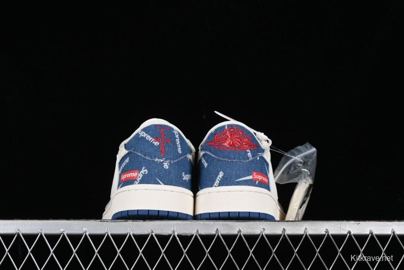 Nike Air Jordan 1 Low OG SP Travis Scott x Fragment Design Collaboration Sneakers - LJ5188-001