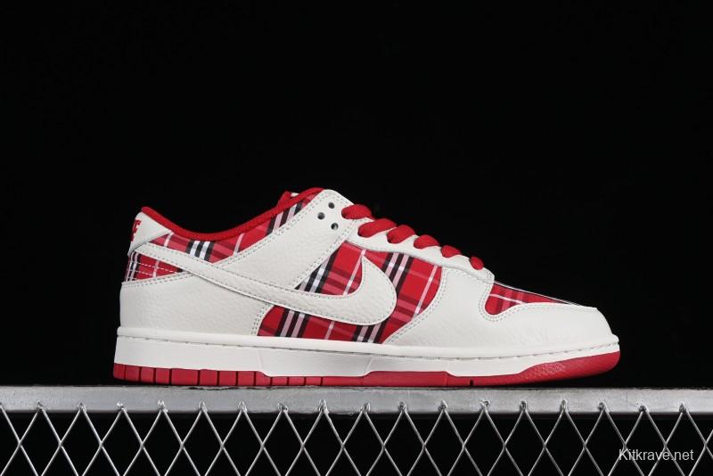 Nike SB Dunk Low Supreme - Plaid Colorway Low-Top Casual Skateboarding Shoes - SU1853-512
