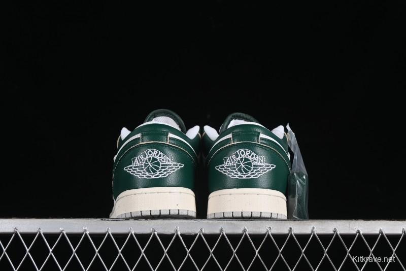 Nike Air Jordan 1 Low AJ1 White Green Low Top Casual Sneakers - FQ7687-300