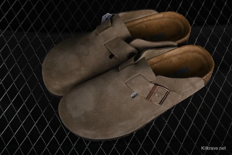 Birkenstock Arizona Soft Footbed Sandals with Suede Leather and Lambswool Lining - G.D4