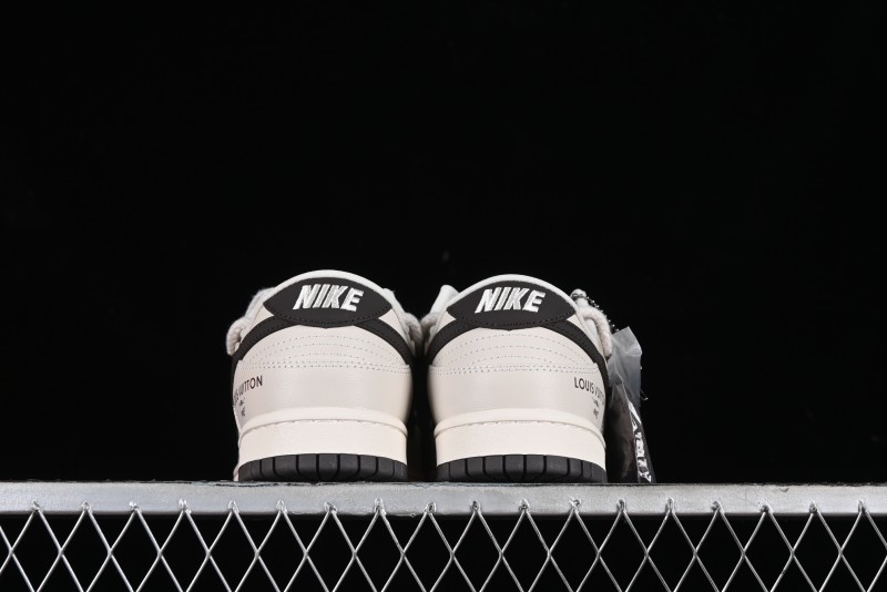 Nike SB Dunk Low LV Collaboration - Coffee Pig Anniversary High-End Custom Low-Top Casual Skate Shoes - XX2025-328