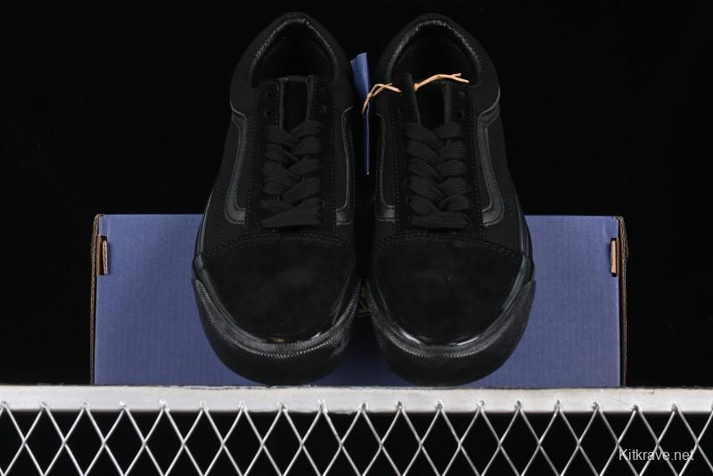 Vans Old Skool Premium Black Suede Retro Skate Shoes - VN000CXTBKA