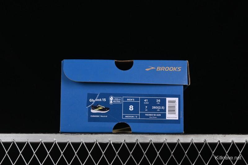 Brooks Ghost 15 Low-Cut Breathable Cushioned Support Running Shoes - 1103931D429