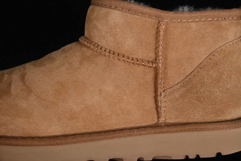 UGG Classic Ultra Mini Short Boots with Genuine Australian Shearling and TREADLITE Outsole - 1116109