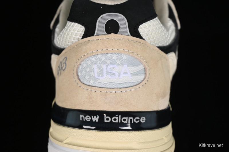 New Balance Made In USA M993 Series Classic Retro Casual Running Shoes - U993WS