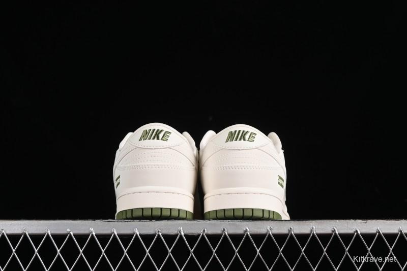 Nike SB Dunk Low Supreme Collaboration - Classic Beige Green Anniversary High-End Custom Low-Top Casual Skate Shoes - XX8888-002