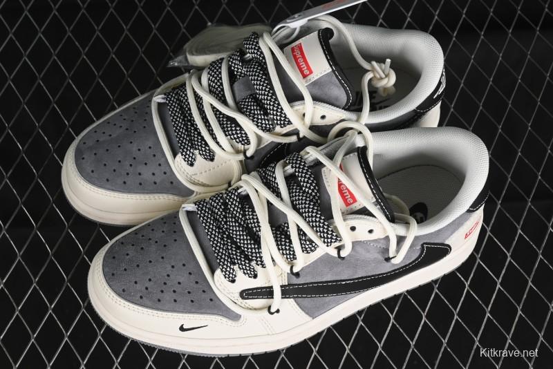 Nike Travis Scott x Fragment Design x Air Jordan 1 Low OG SP AJ1 Supreme Collaboration - SJ0086-132