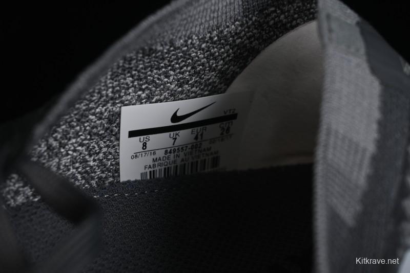 Nike Vapormax Flyknit Breathable Casual Running Shoes with Full-Length Air Cushion - 849557-002